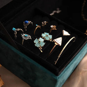 Vintage Velvet Jewelry Box