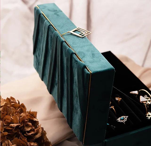 Vintage Velvet Jewelry Box