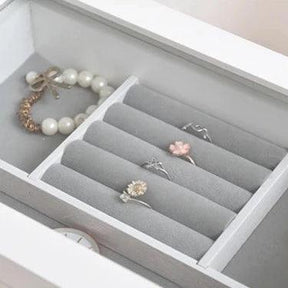 White Wooden Jewelry Box