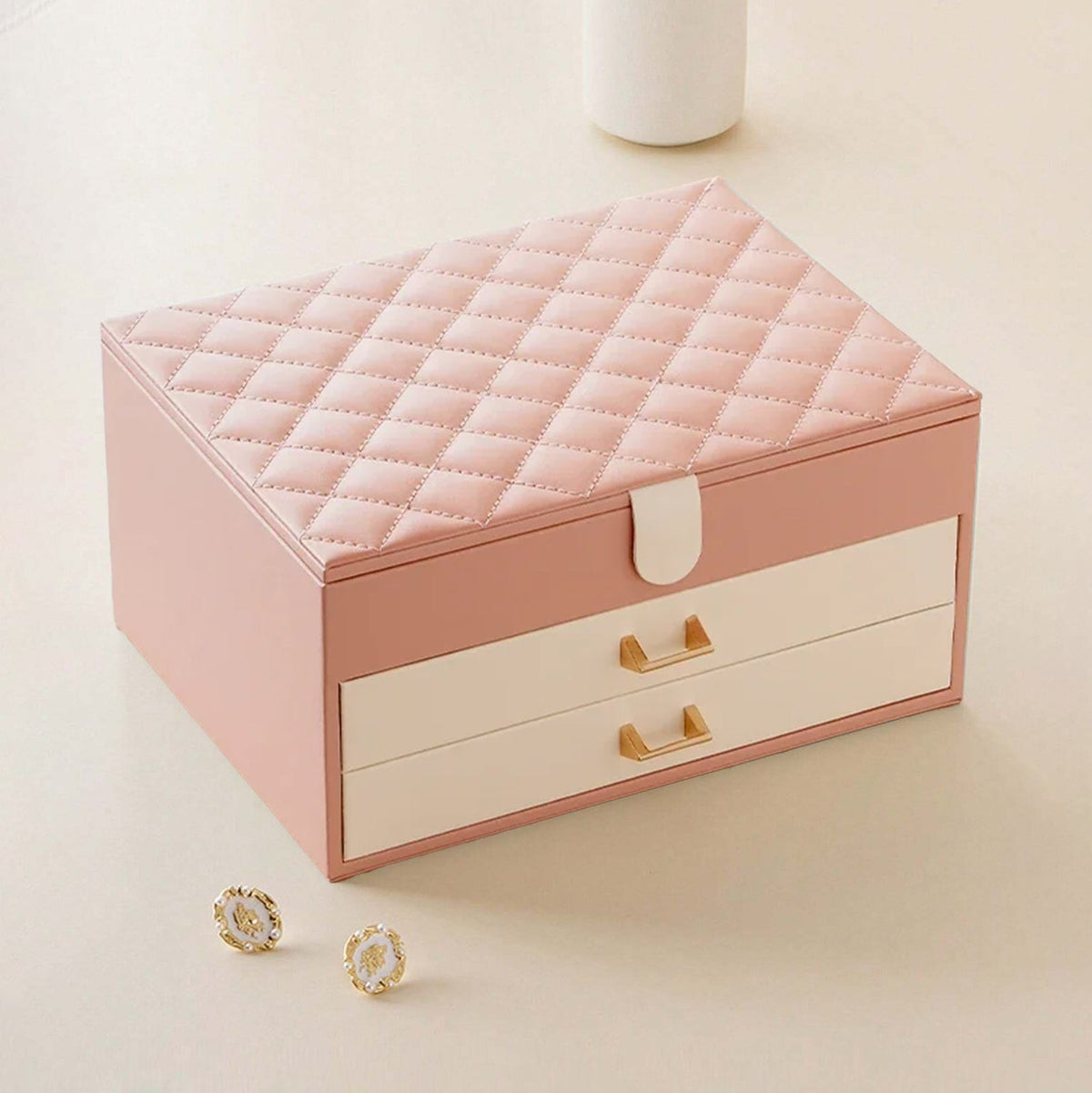 2 Drawer Jewelry Box | Luxury Jewelry Organizer