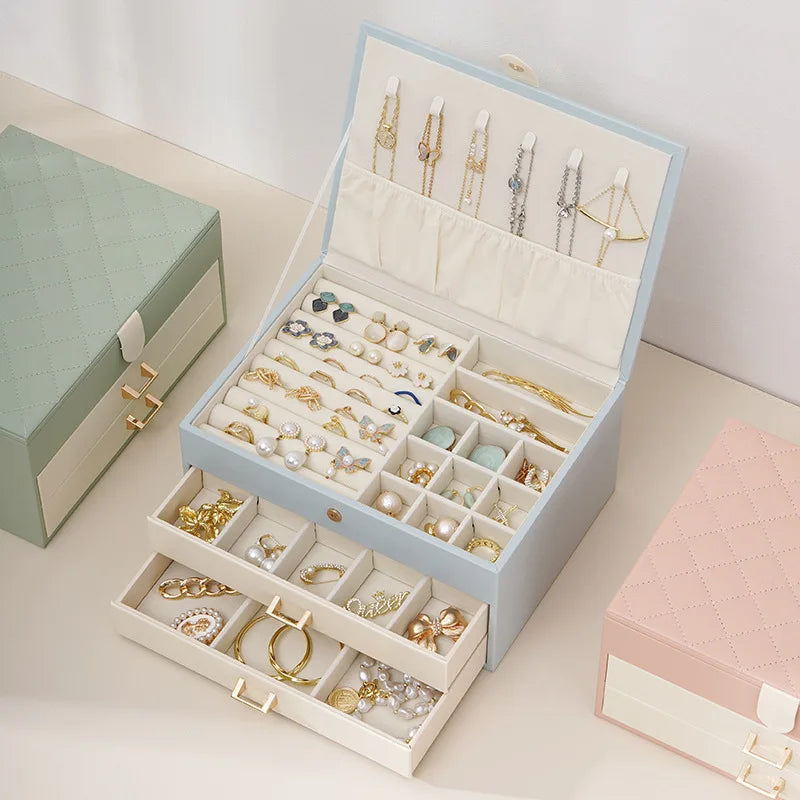 2 Drawer Jewelry Box | Luxury Jewelry Organizer