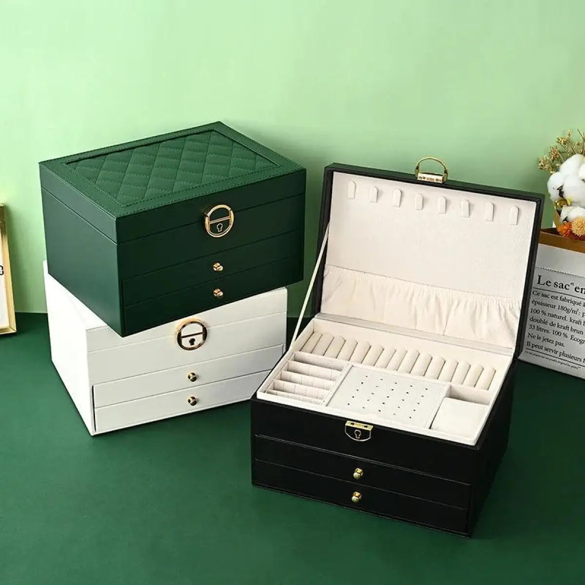 Large Leather Jewelry Box | Jewelry Boxes