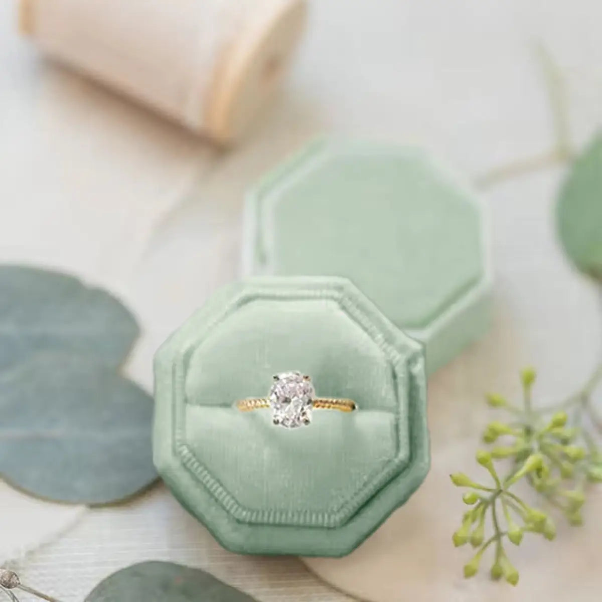 Green Ring Box | Jewelry Boxes