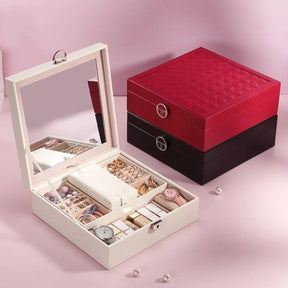 Locking Jewelry Box with Mirror | Jewelry Boxes