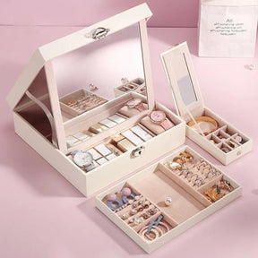 Locking Jewelry Box with Mirror | Jewelry Boxes