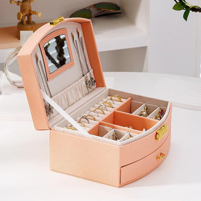 Large Jewelry Box with Mirror | Premium Jewelry Organizers