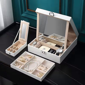 Locking Jewelry Box with Mirror | Jewelry Boxes