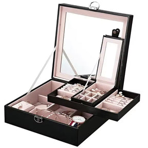 Locking Jewelry Box with Mirror | Jewelry Boxes