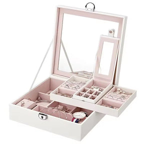 Locking Jewelry Box with Mirror | Jewelry Boxes