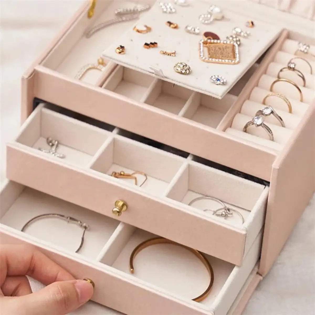 Large Pink Jewelry Box | Jewelry Boxes