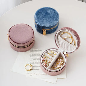 Round Travel Jewelry Case | Jewelry Boxes