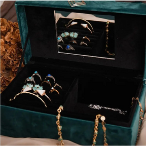 Vintage Velvet Jewelry Box | Jewlery Boxes