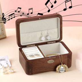 Vintage Wooden Music Jewelry Box | High-end Jewelry Boxes