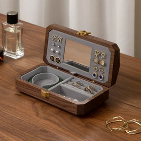 Wood Jewelry Box with Mirror | High-end Wooden Jewelry Organizers