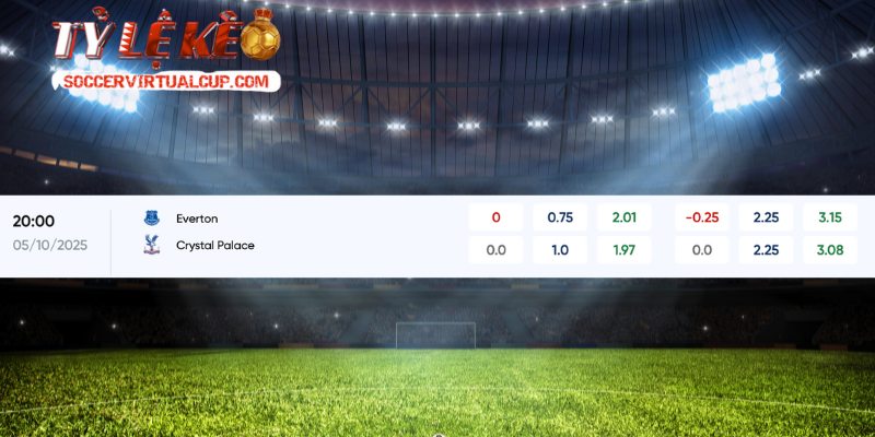Soi kèo Everton vs Crystal Palace qua phong độ sân nhà