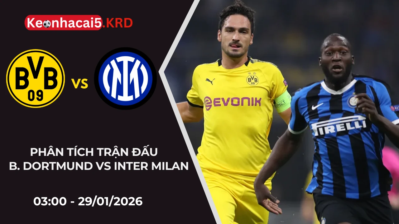Phân tích trận B. Dortmund vs Inter Milan | 03:00 - 29/01/2026